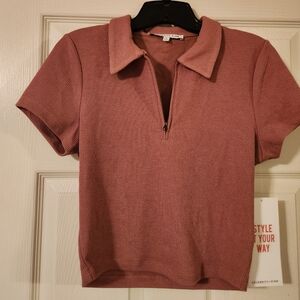 Mauve Celebrity Pink Top Size M - NWT